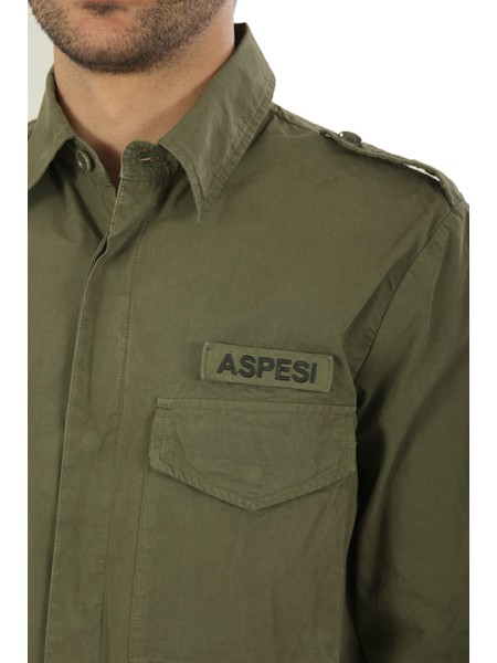 Camicia Aspesi Militare Green